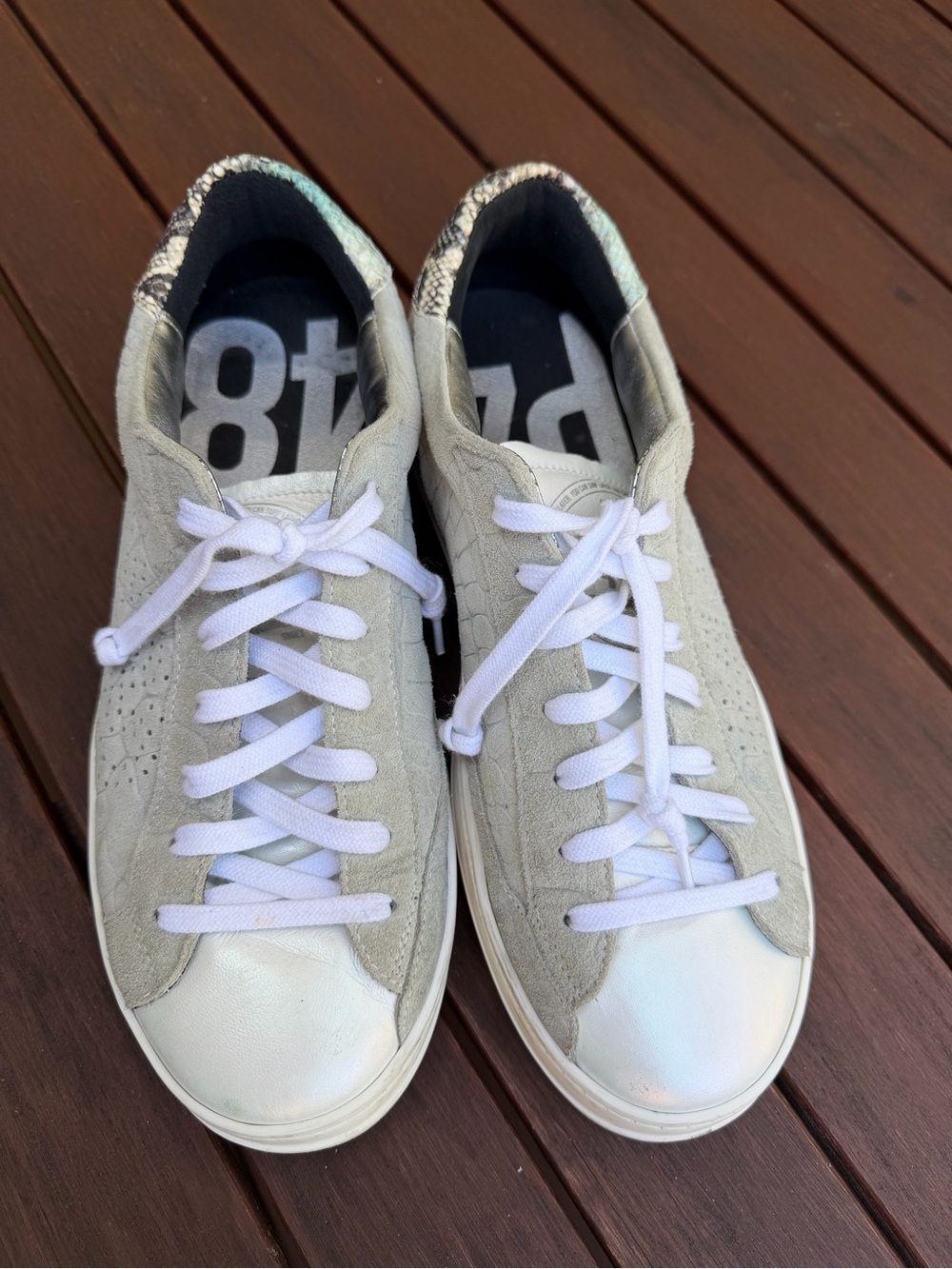 P448 John Lowtop Leather Sneaker, colour “Icepy”